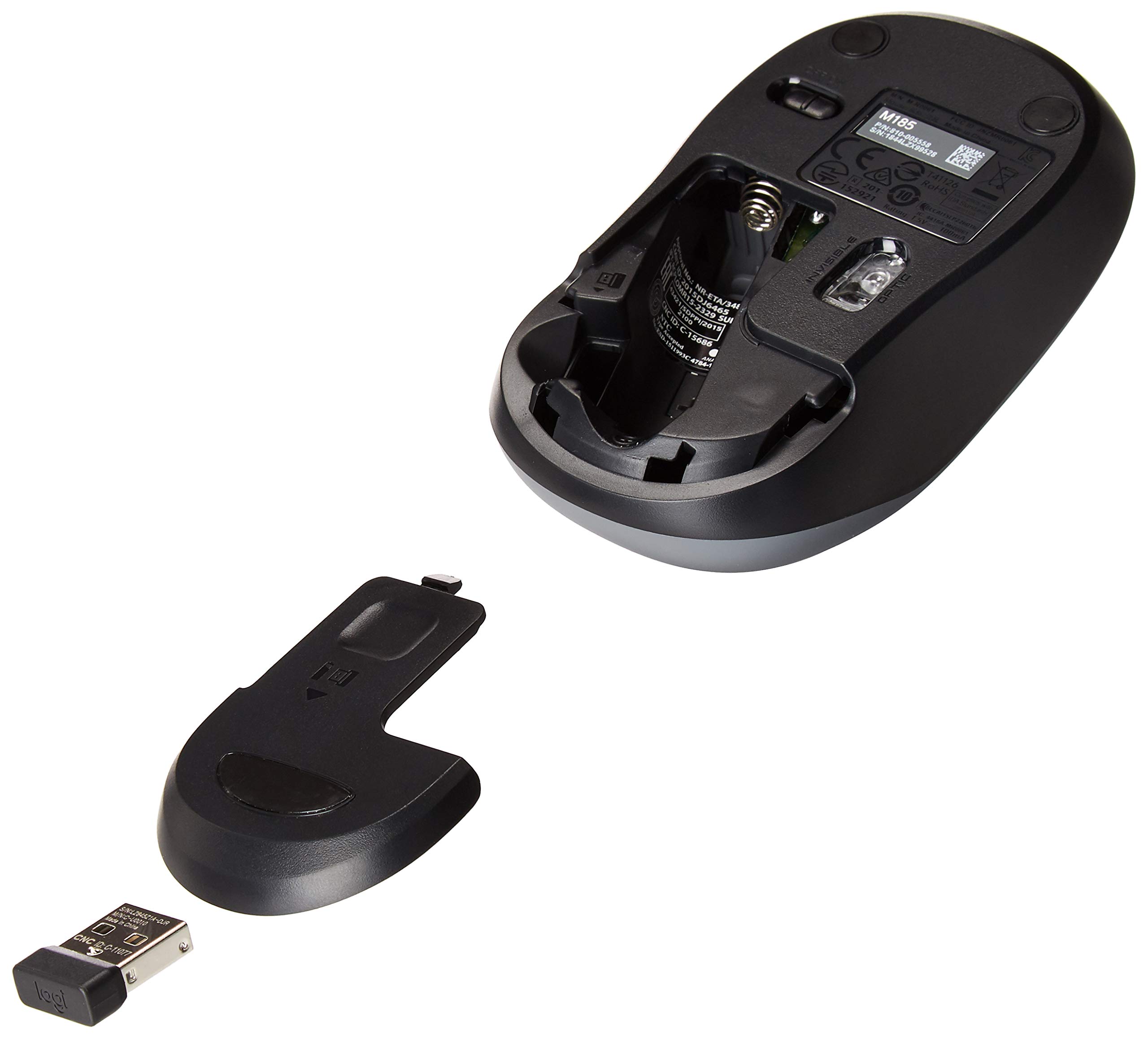 Foto 5 pulgar | Ratón Inalámbrico Logitech M185 Swift Grey - Venta Internacional.