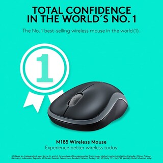 Foto 7 | Ratón Inalámbrico Logitech M185 Swift Grey - Venta Internacional.