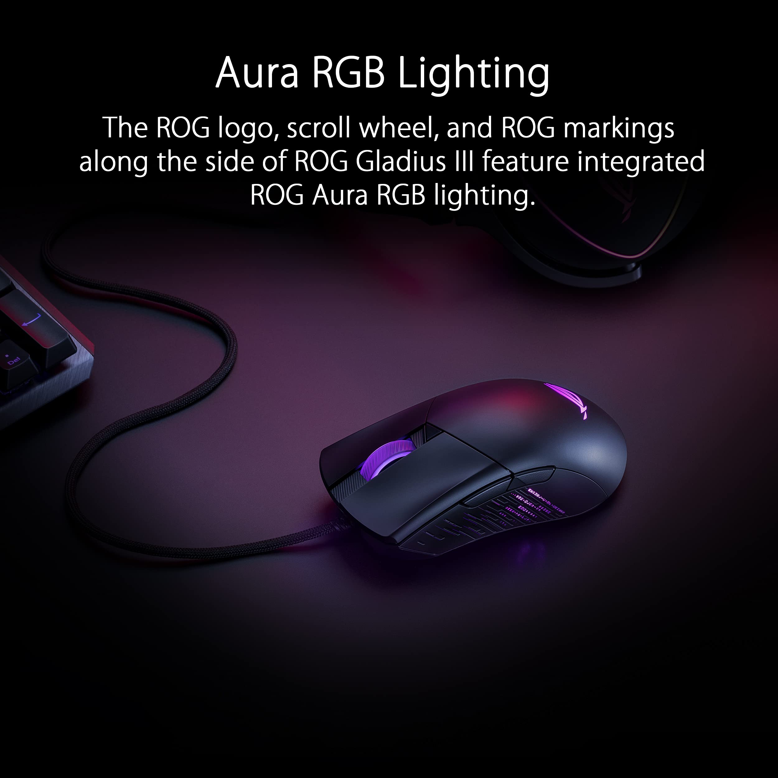 Foto 7 pulgar | Ratón Para Juegos Asus Rog Gladius Iii Con Cable De 19.000 Dpi Negro - Venta Internacional.