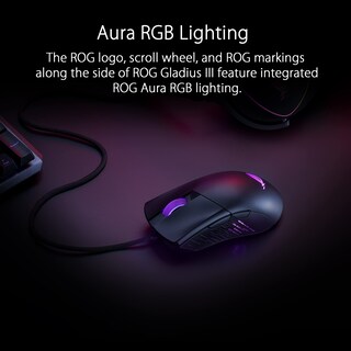 Foto 6 | Ratón Para Juegos Asus Rog Gladius Iii Con Cable De 19.000 Dpi Negro - Venta Internacional.