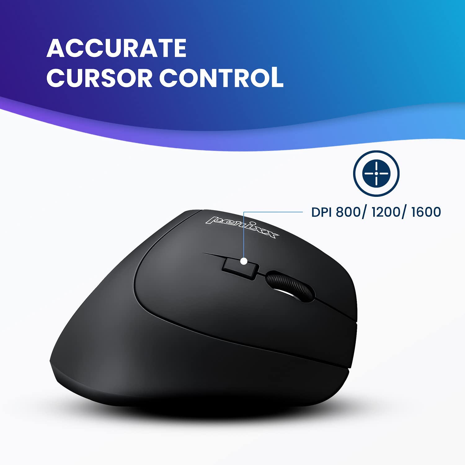 Foto 5 pulgar | Ratón Vertical Ergonómico Inalámbrico Perixx Perimice-715ii - Venta Internacional.
