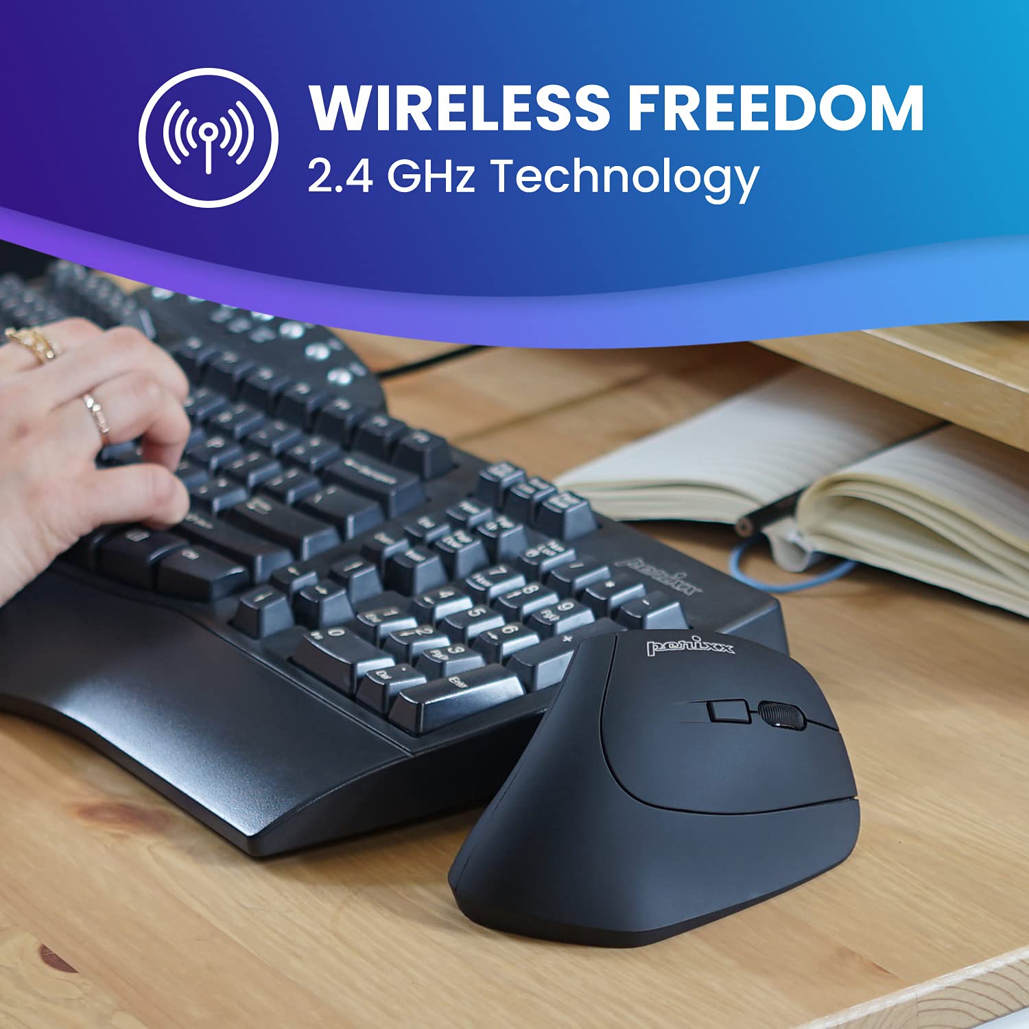 Foto 5 | Ratón Vertical Ergonómico Inalámbrico Perixx Perimice-715ii - Venta Internacional.