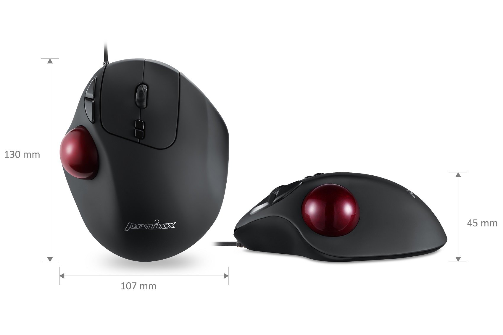 Foto 4 pulgar | Ratón Trackball Perixx Perimice-517 Con Cable Usb De 7 Botones - Venta Internacional.