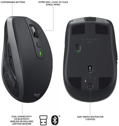 Foto 7 | Reacondicionado Ratón Inalámbrico Logitech Mx Anywhere 2s Para Windows Y Mac - Venta Internacional.