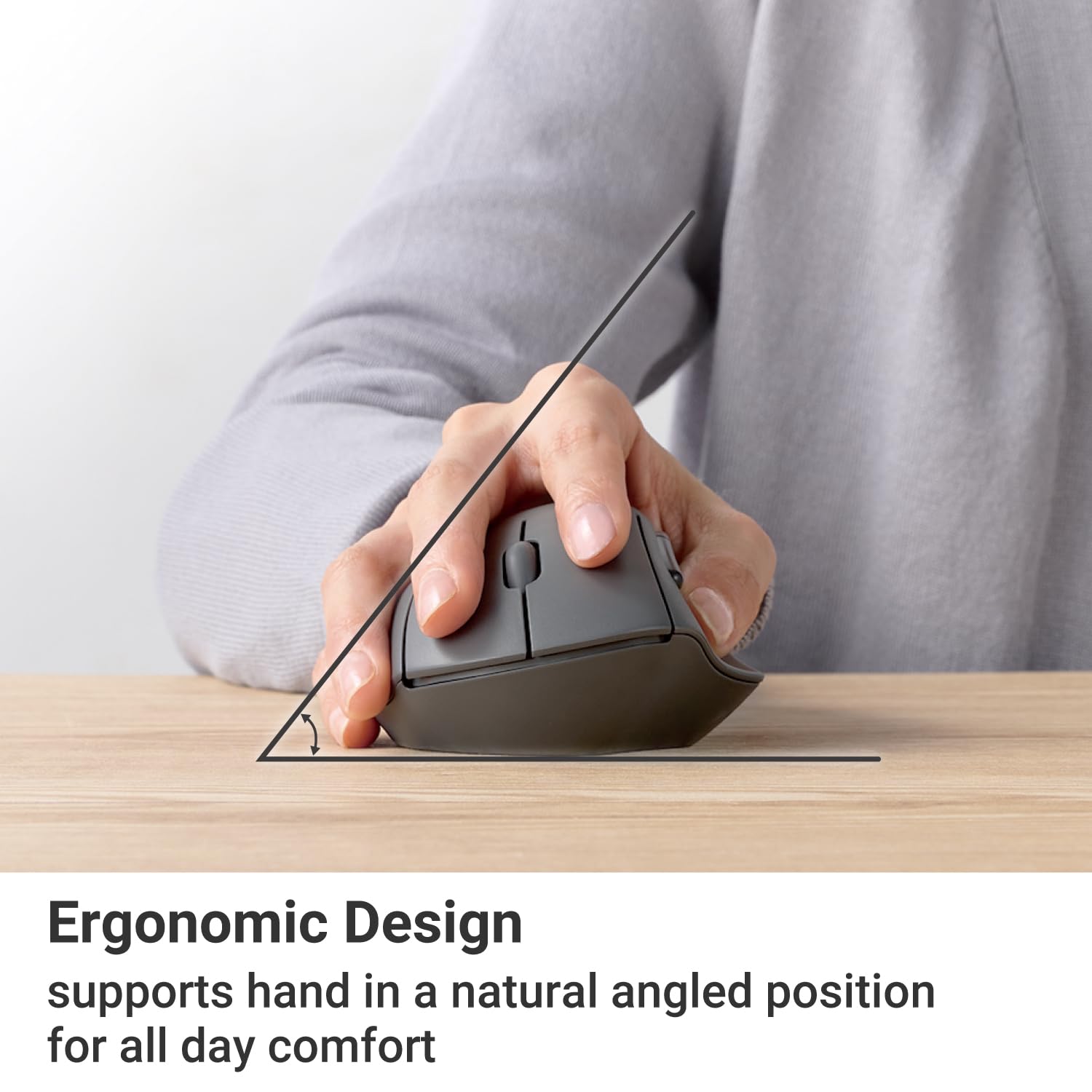 Foto 3 pulgar | Ratón Bluetooth Elecom Shellpa Ergonomic Silent Click 2000dpi - Venta Internacional.