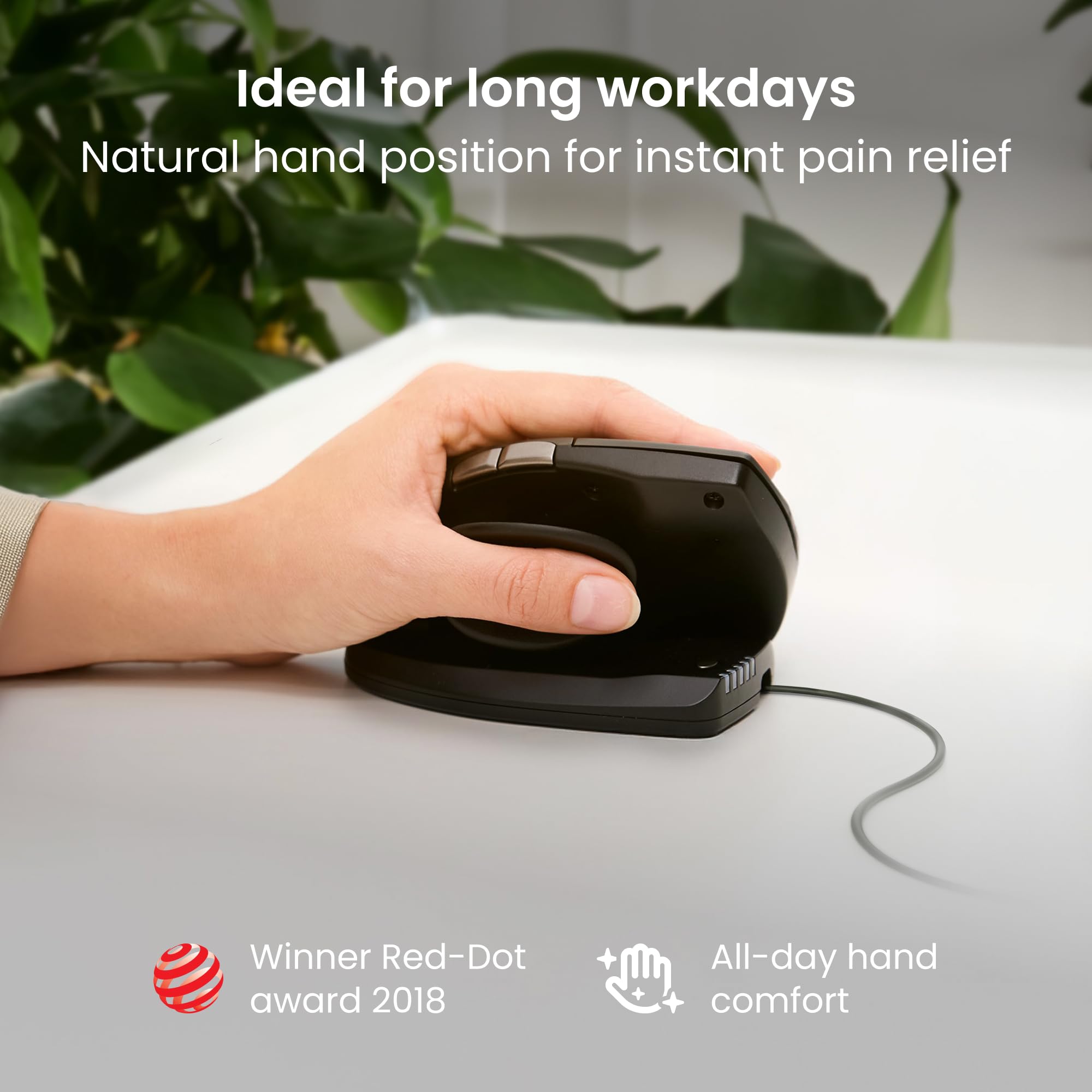 Foto 7 pulgar | Mouse Vertical Alámbrico Contour Design Ergonómico-Venta Internacional
