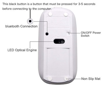 Foto 2 | Mouse Inalámbrico Klo Púrpura-Venta Internacional