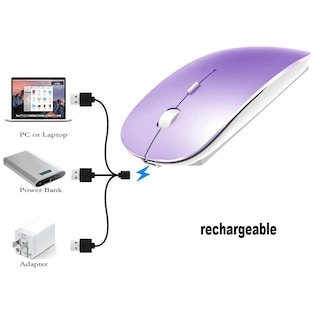 Foto 5 | Mouse Inalámbrico Klo Púrpura-Venta Internacional