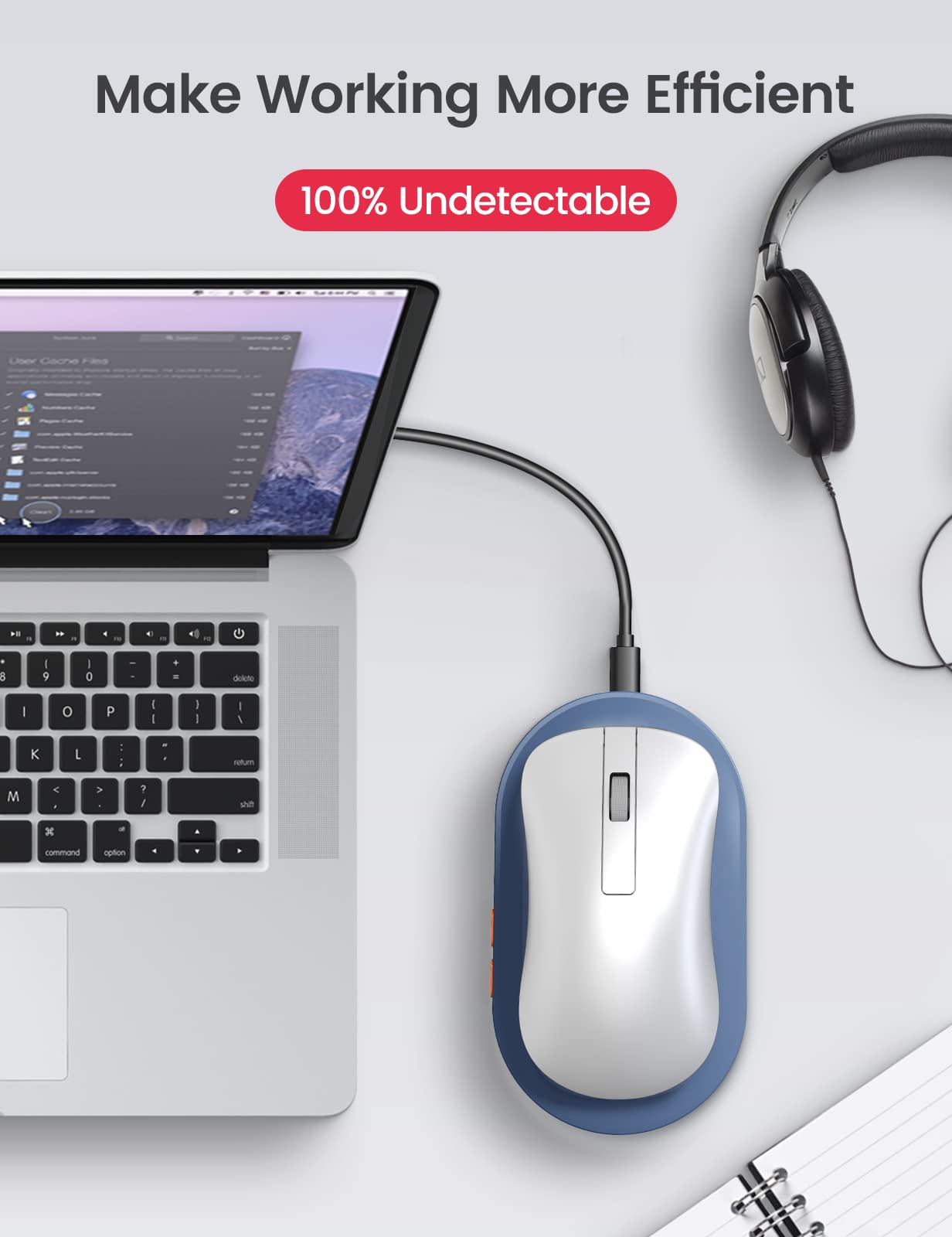 Foto 6 | Mouse Inalámbrico Vaydeer Mover Azul-Venta Internacional
