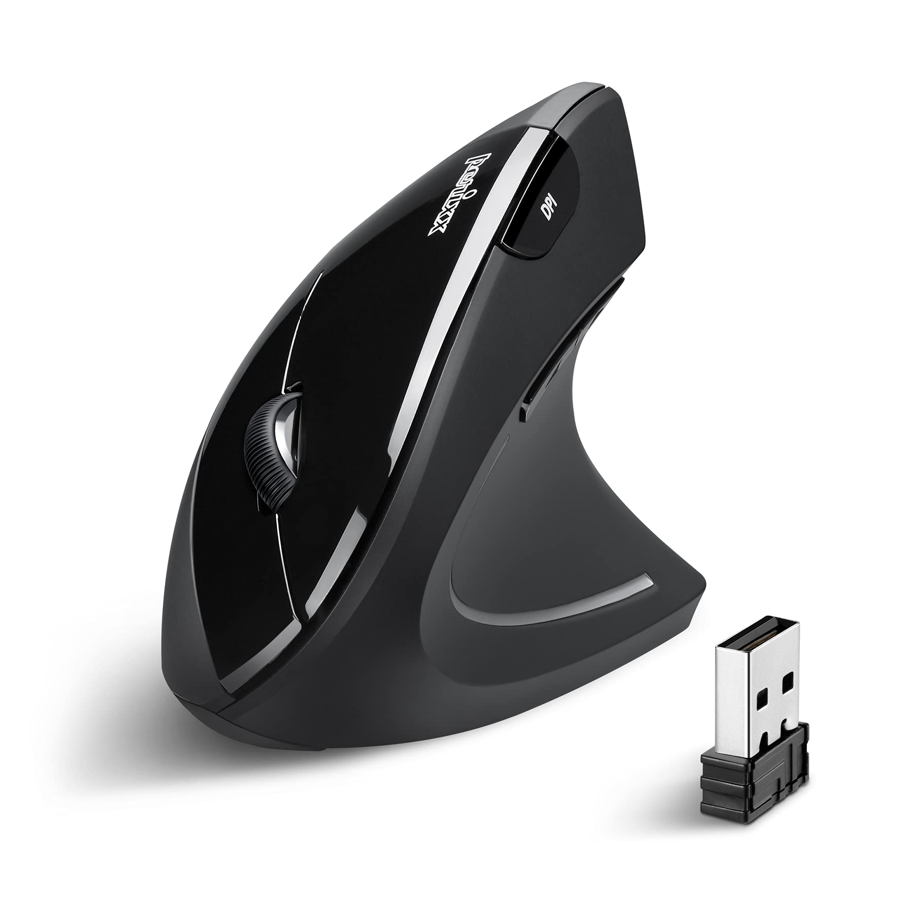 Foto 1 | Mouse Vertical Inalámbrico Perixx Negro-Venta Internacional