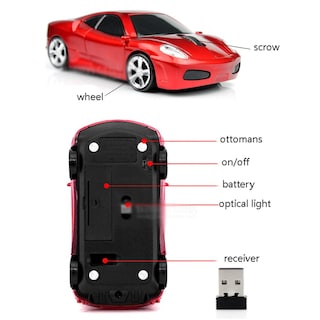 Foto 3 | Ratón Inalámbrico Mgbeauty Sports Car Shape Para Pc Portátil Mac - Venta Internacional.