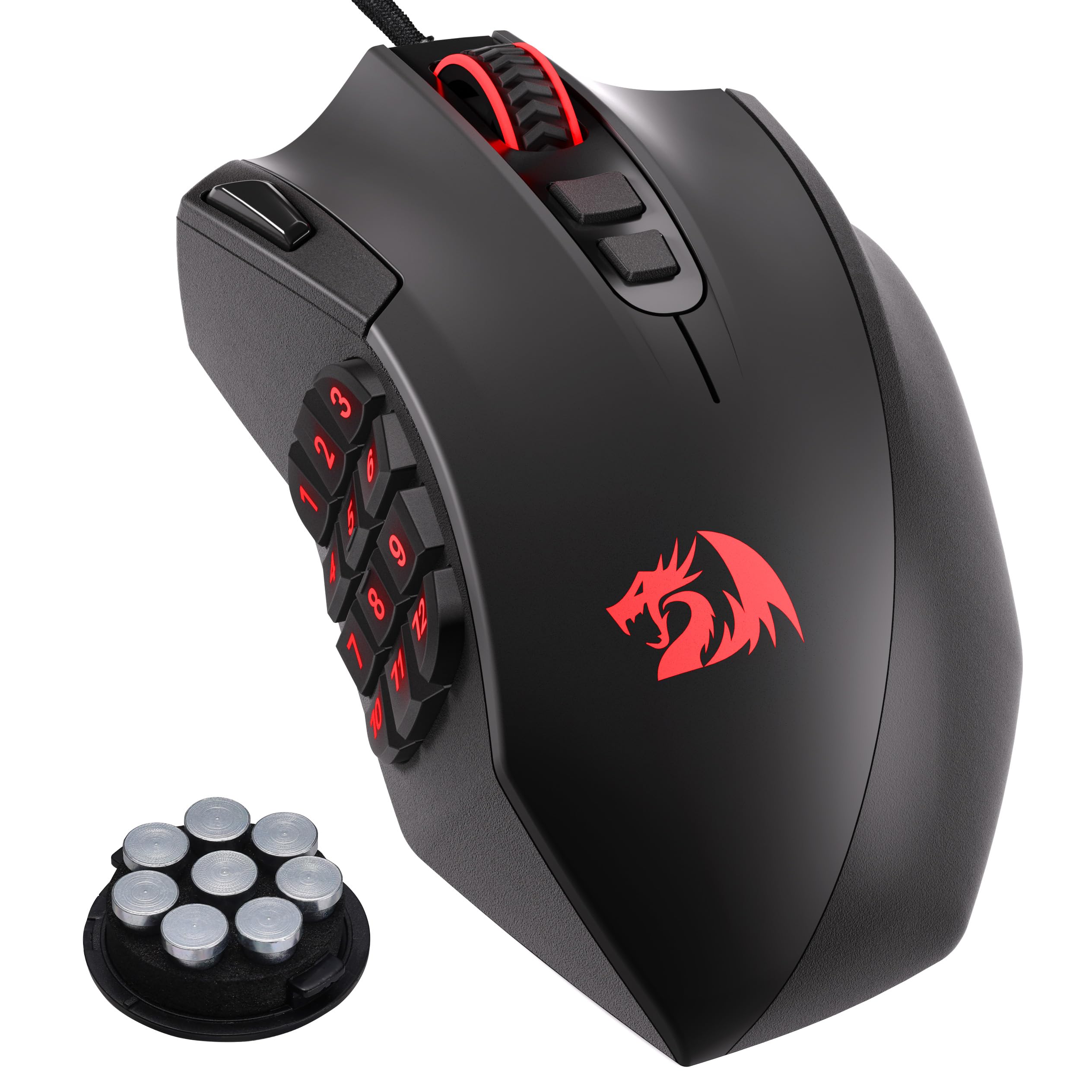 Foto 2 pulgar | Ratón Para Juegos Redragon M921 12400 Dpi Con Cable Rgb Con 18 Botones - Venta Internacional.