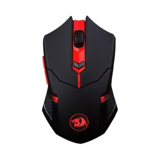 Foto 4 | Mouse y Mousepad Redragon M601wl-ba color Negro con Rojo