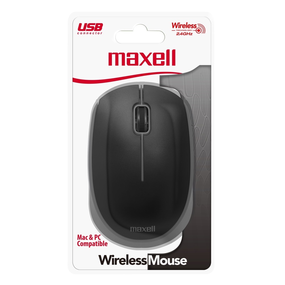 Foto 1 | Mouse Inalámbrico Maxell Mowl-100 color Negro  1200 Dpi 347424