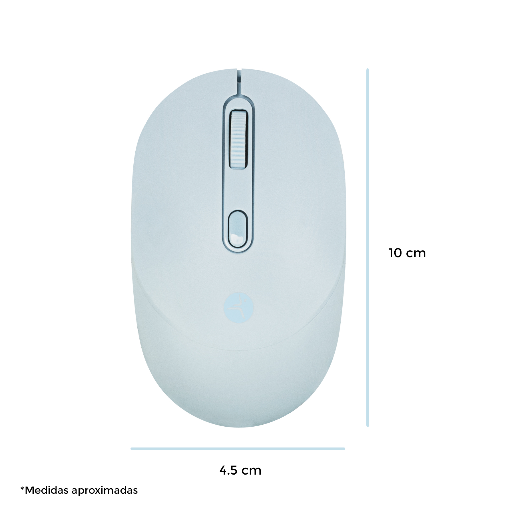 Foto 2 | Mouse Techzone Inalámbrico Clic Silencioso 1600 Dpi color Azul
