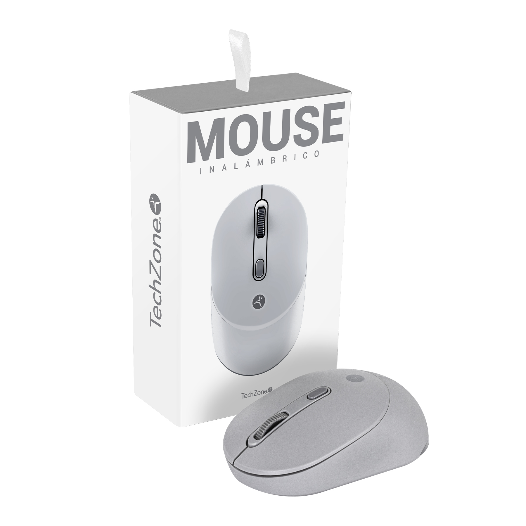 Foto 1 | Mouse Techzone Inalámbrico Click Silencioso 1600 Dpi color Gris