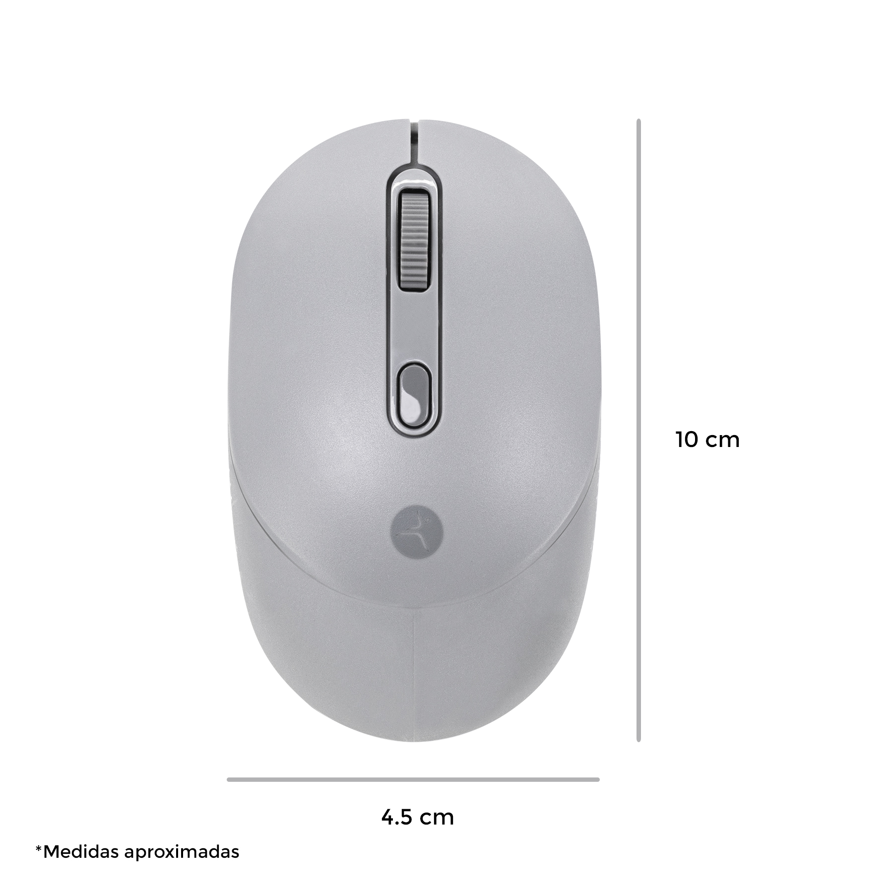 Foto 2 | Mouse Techzone Inalámbrico Click Silencioso 1600 Dpi color Gris