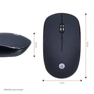 Foto 2 | Mouse Inalámbrico Techzone 1200 Dpi Tipo Diamante color Negro Plug And Play con Textura Tipo Rubber para Mayor Sujeción
