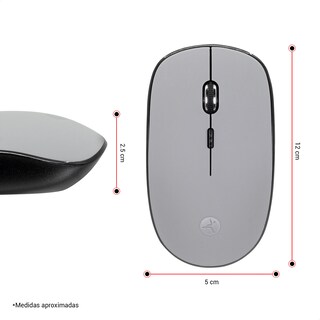 Foto 2 | Mouse Inalámbrico Techzone 1200 Dpi Tipo Diamante color Gris Plug And Play