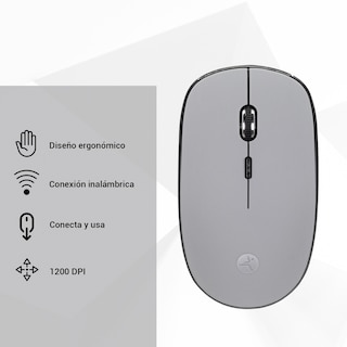Foto 3 | Mouse Inalámbrico Techzone 1200 Dpi Tipo Diamante color Gris Plug And Play