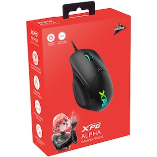 Foto 6 | Mouse Gamer XPG ALPHA-BKCWW Negro Alpha Alámbrico RGB 16000 Dpi USB-C