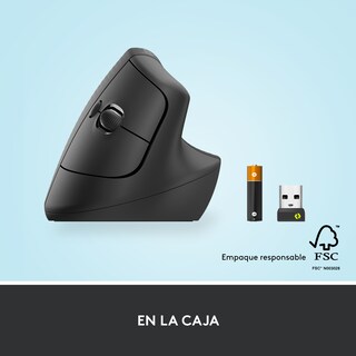 Foto 8 | Mouse Inalámbrico Logitech Vertical Ergonómico Lift color Negro