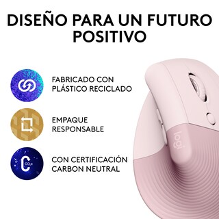 Foto 5 | Mouse Inalámbrico Logitech Ergo Lift Vertical color Rosa