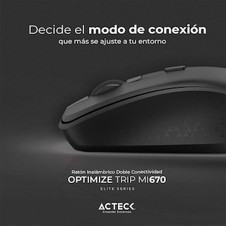 Foto 3 | Mouse Inalámbrico Acteck Mi670 color Negro