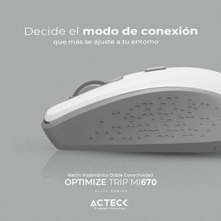 Foto 3 | Mouse Inalámbrico Acteck Mi670 color Blanco