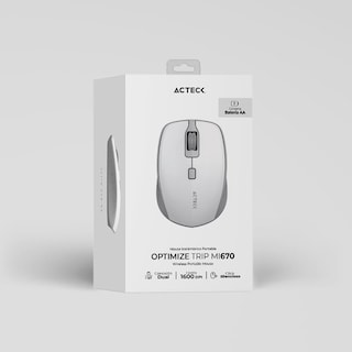Foto 7 | Mouse Inalámbrico Acteck Mi670 color Blanco