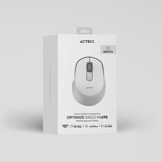 Foto 5 | Mouse Acteck Optimize Ergo Mi470 1600dpi 2 Botones Inalámbrico color Blanco