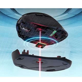 Foto 3 | Mouse Inalámbrico Ergonómico Eo Safe Imports Esi-8121 5-level 2400 Dpi Portátil para PC Negro