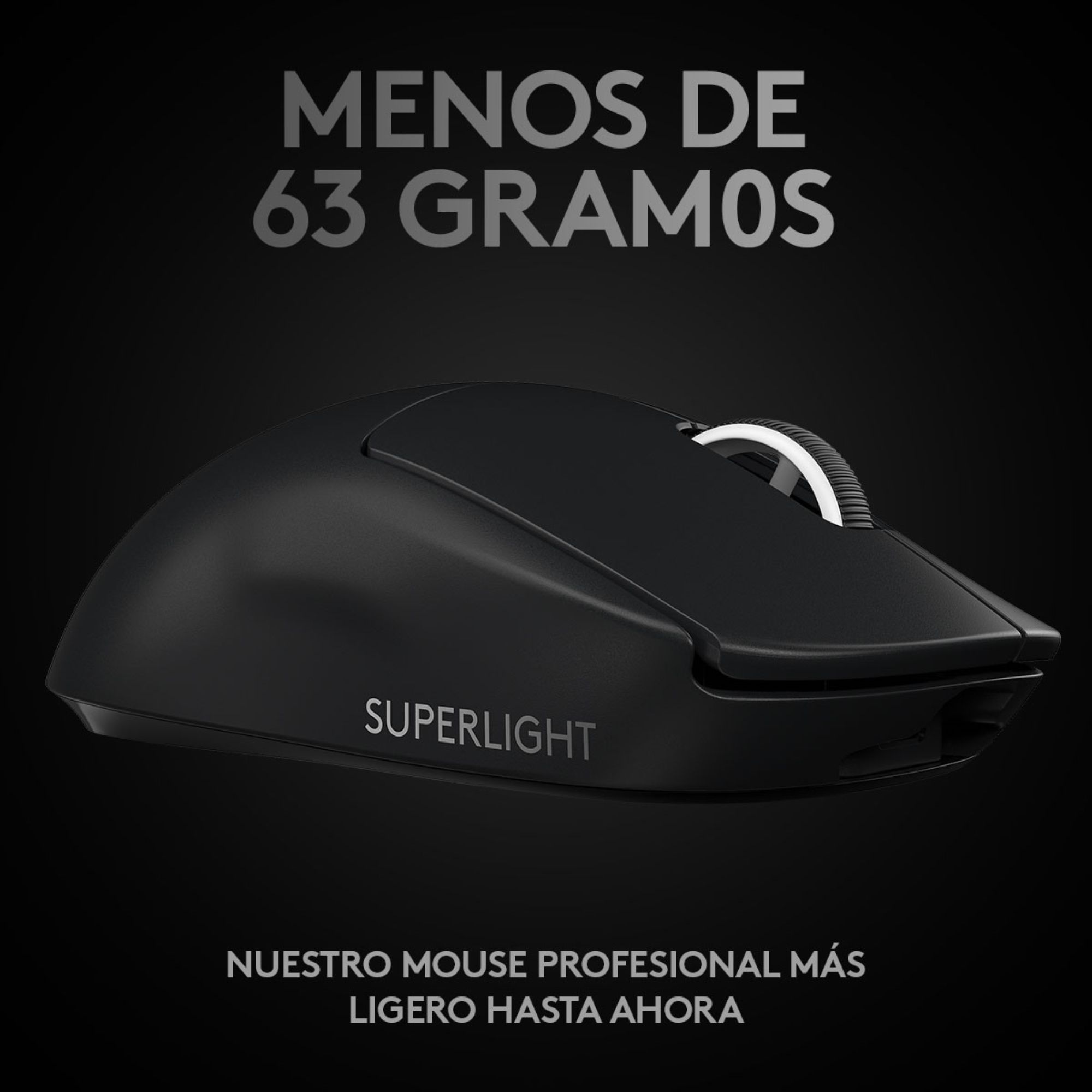 Foto 4 pulgar | Mouse Gaming Inalámbrico Logitech Pro X Superlight color Negro