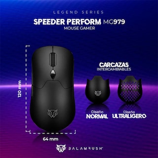 Foto 4 | Mouse Gamer Inalámbrico Balam Rush BR-936847 Negro MG979 10000dpi
