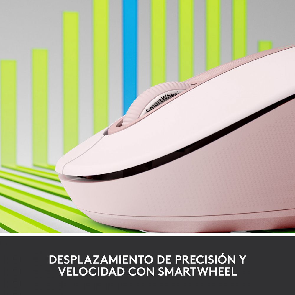 Foto 5 | Mouse M650  /logitech / Óptico / Inalámbrico / Bluetooth / 2000 Dpi Color Rosa