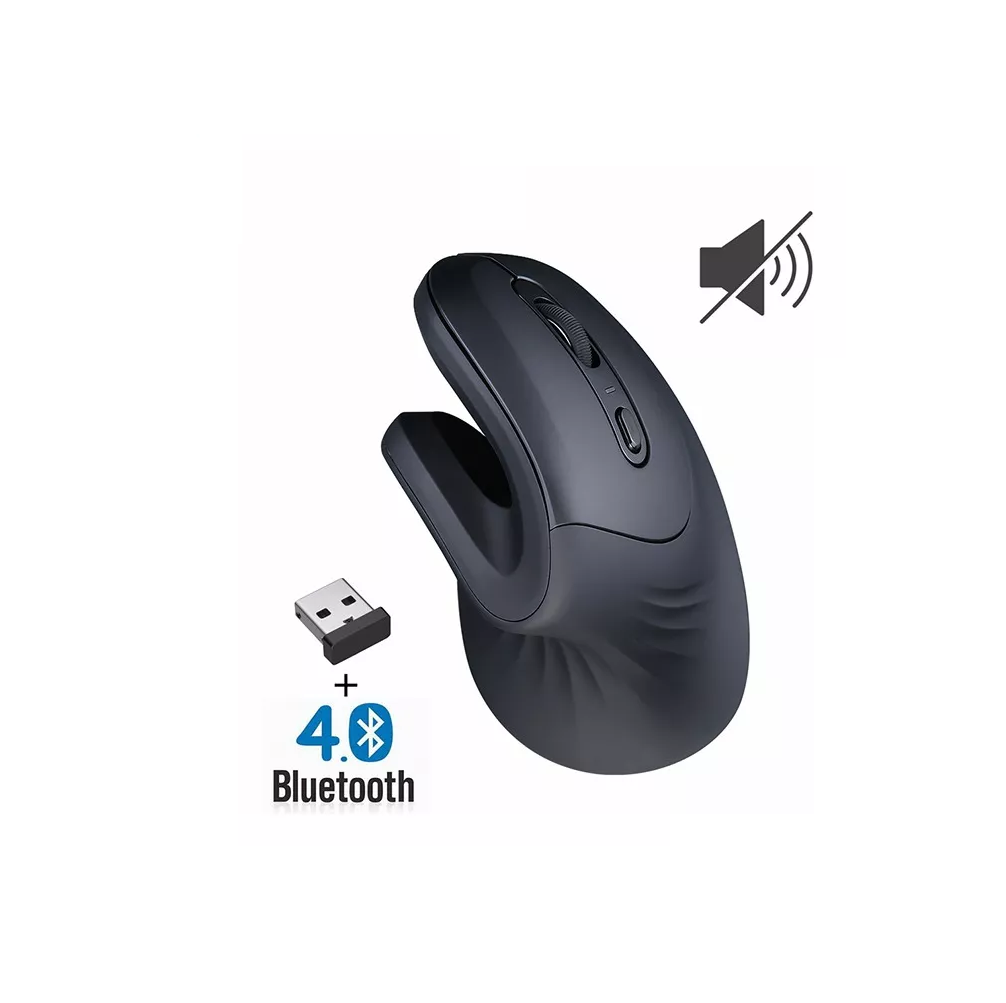 Foto 3 pulgar | Mouse Inalámbrico Bluetooth 2.4 g Silencioso Negro