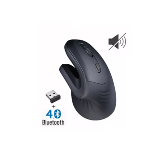 Foto 2 | Mouse Inalámbrico Bluetooth 2.4 g Silencioso Negro