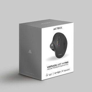 Foto 7 | Mouse Ergonómico Acteck Virtuos Art Mi790 1600dpi Inalámbrico 8 Botones Negro