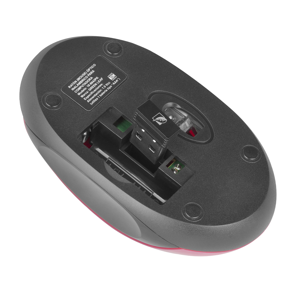 Foto 5 | Mouse Inalámbrico Greenleaf 18-8842pk 1,200 Dpis