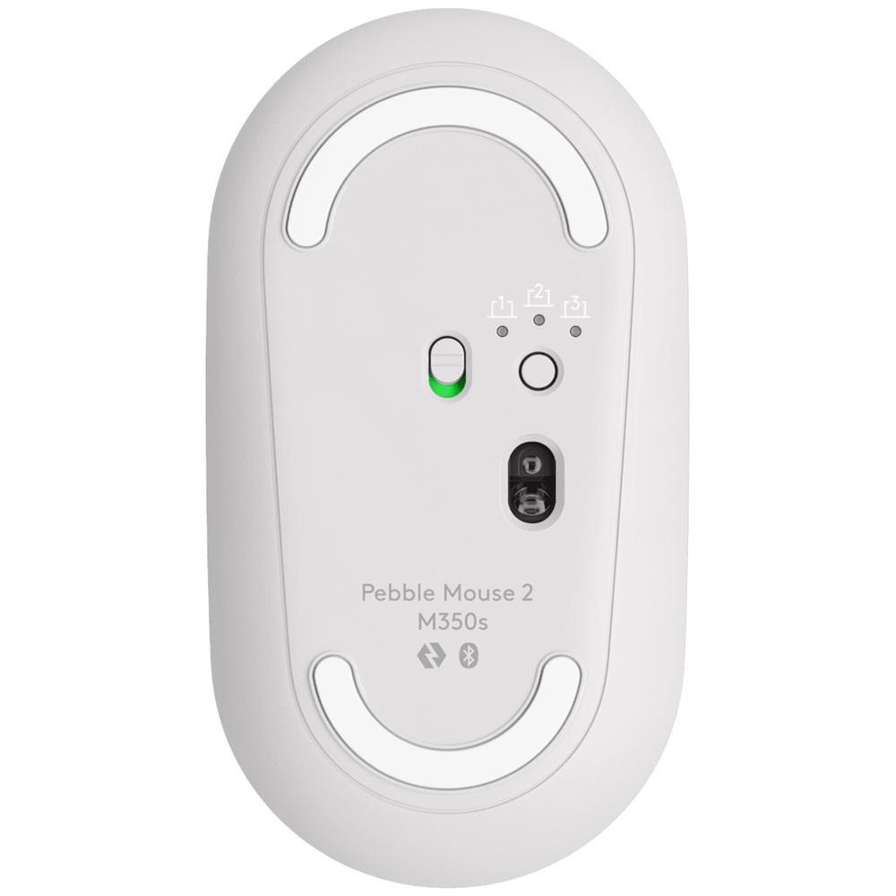 Foto 7 pulgar | Mouse Inalambrico Logitech Pebble M350s Bluetooth 4000dpi Blanco 910-007047