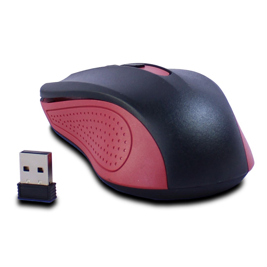 Foto 3 | Mouse Gamer Inalámbrico Weibo Rojo con Sensor Óptico de 3200 DPI Ajustable