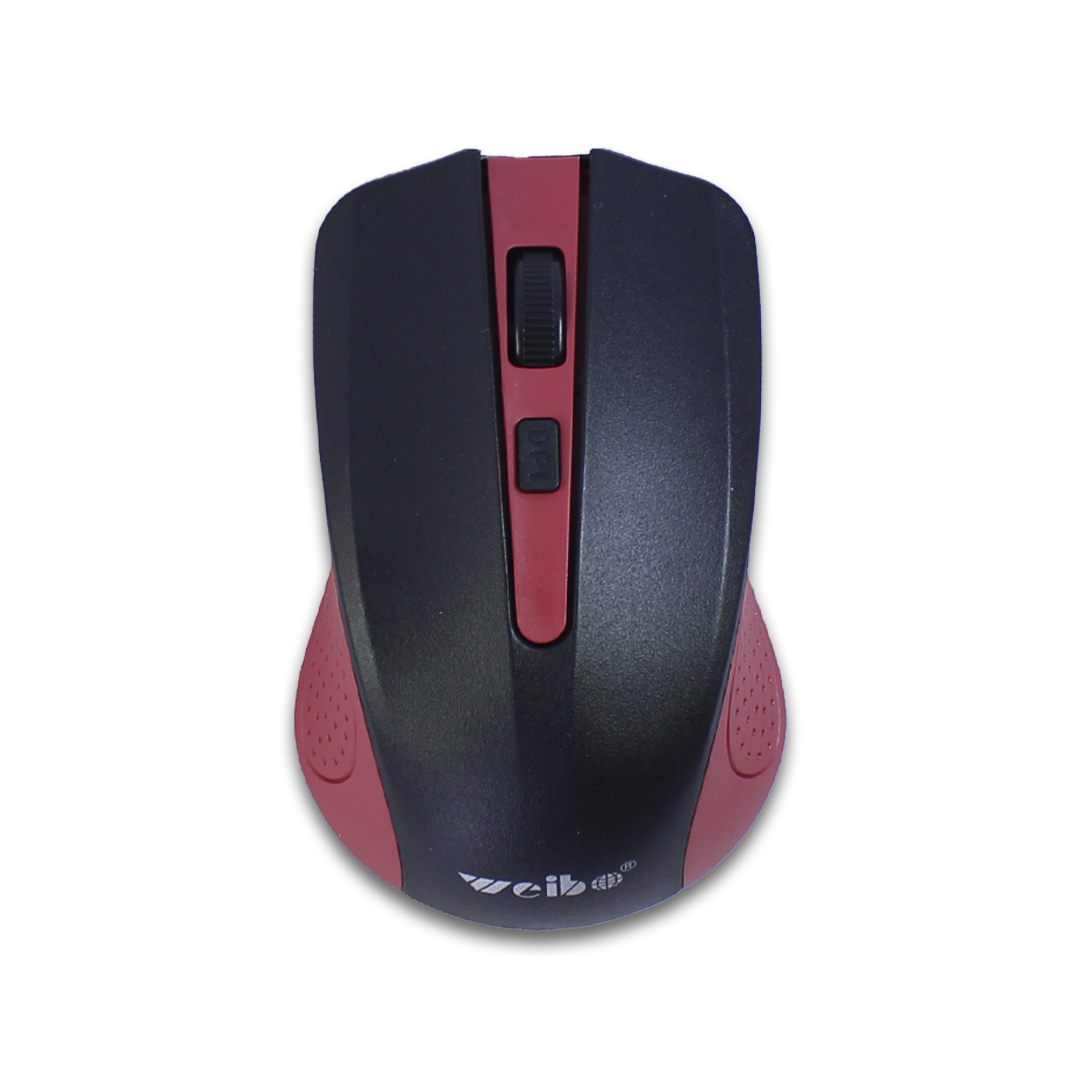 Foto 4 | Mouse Gamer Inalámbrico Weibo Rojo con Sensor Óptico de 3200 DPI Ajustable