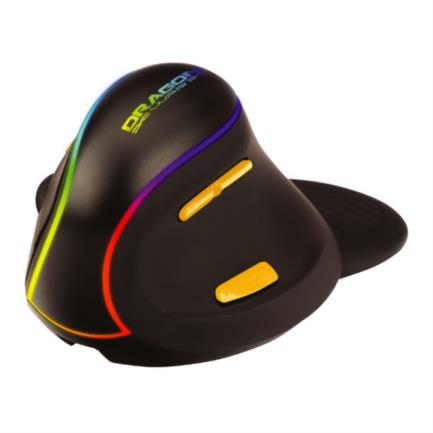 Foto 3 pulgar | Mouse Nextep Inalámbrico Vertical Recargable/ergonómico 7 Botones 2400 Dpi Rgb Color Negro