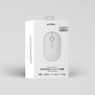 Foto 5 | Mouse Acteck Optimize Edge Mi460 Ultra Delgado 1600dpi 2 Botones Inalambrico Usb 2.4 Ghz Blanco Ac-934114