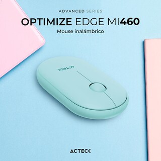 Foto 2 | Mouse Acteck Optimize EDGE MI460 Ultra Delgado 1600dpi 2 Botones Inalámbrico USB 2.4 Ghz Tiffany AC-939904