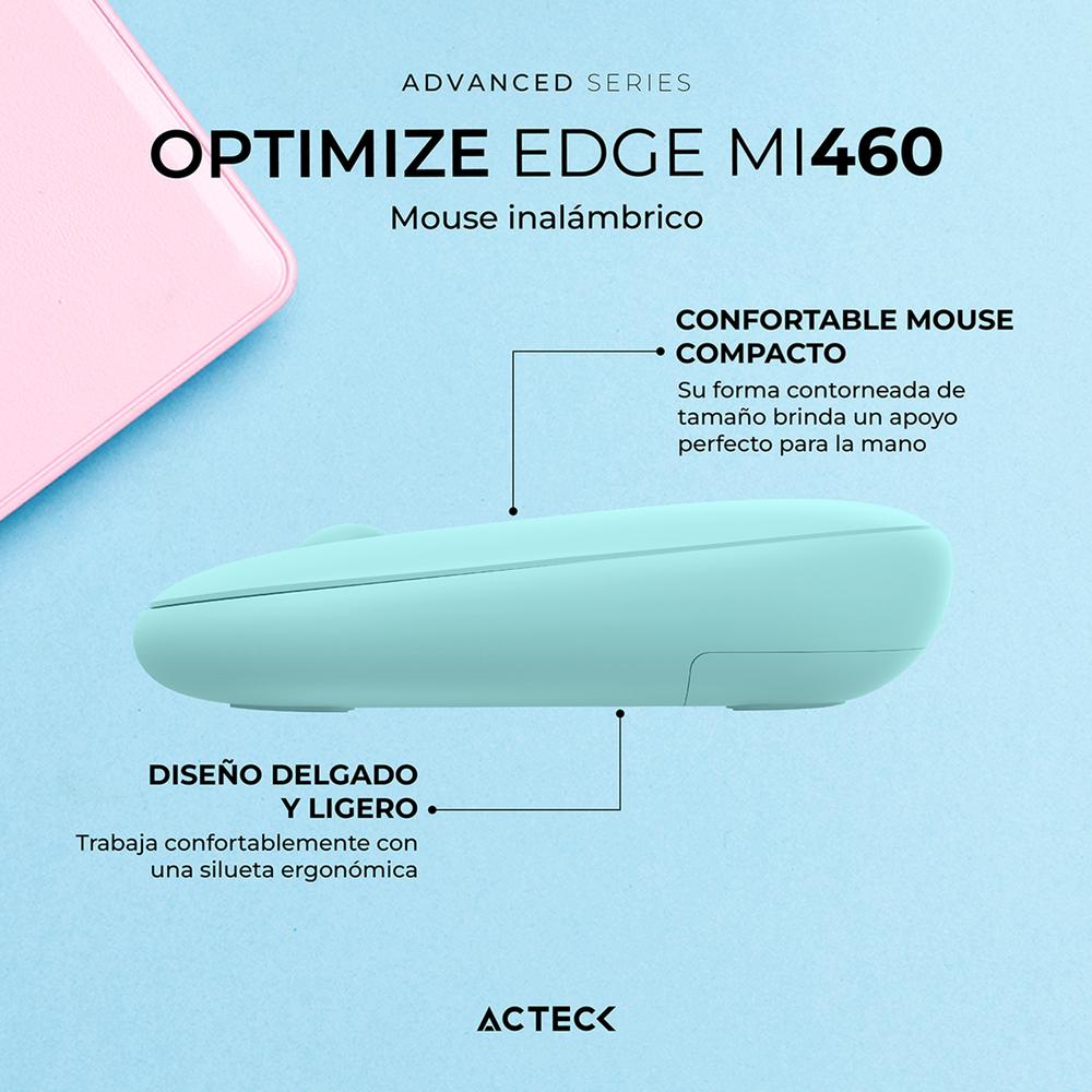 Foto 5 pulgar | Mouse Acteck Optimize EDGE MI460 Ultra Delgado 1600dpi 2 Botones Inalámbrico USB 2.4 Ghz Tiffany AC-939904