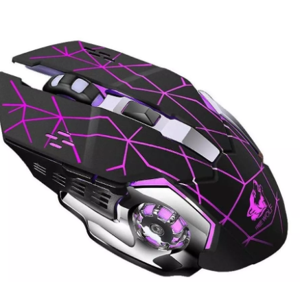 Mouse Gamer De Juego Inalámbrico Recargable Wünd Free Wolf X8 Star Black