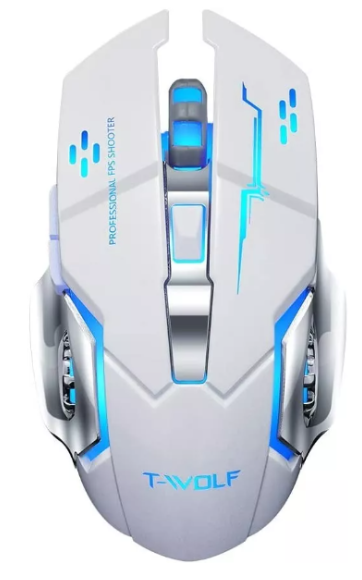 Foto 3 pulgar | Mouse Wünd Gamer De Juego Inalámbrico Recargable Free Wolf X8 White