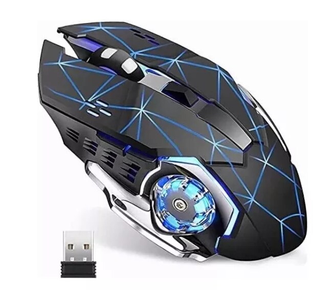 Mouse Gamer Inalámbrico Y Recargable Con Luz 7 Rgb Wünd $398