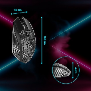 Foto 4 | Mouse Inalámbrico Silencioso Rgb Recargable 7 Botones Usb C